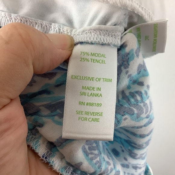 Lilly Pulitzer Sparkling Blue Hook Up Pull On Piper Jogger Pants - Picture 5 of 7